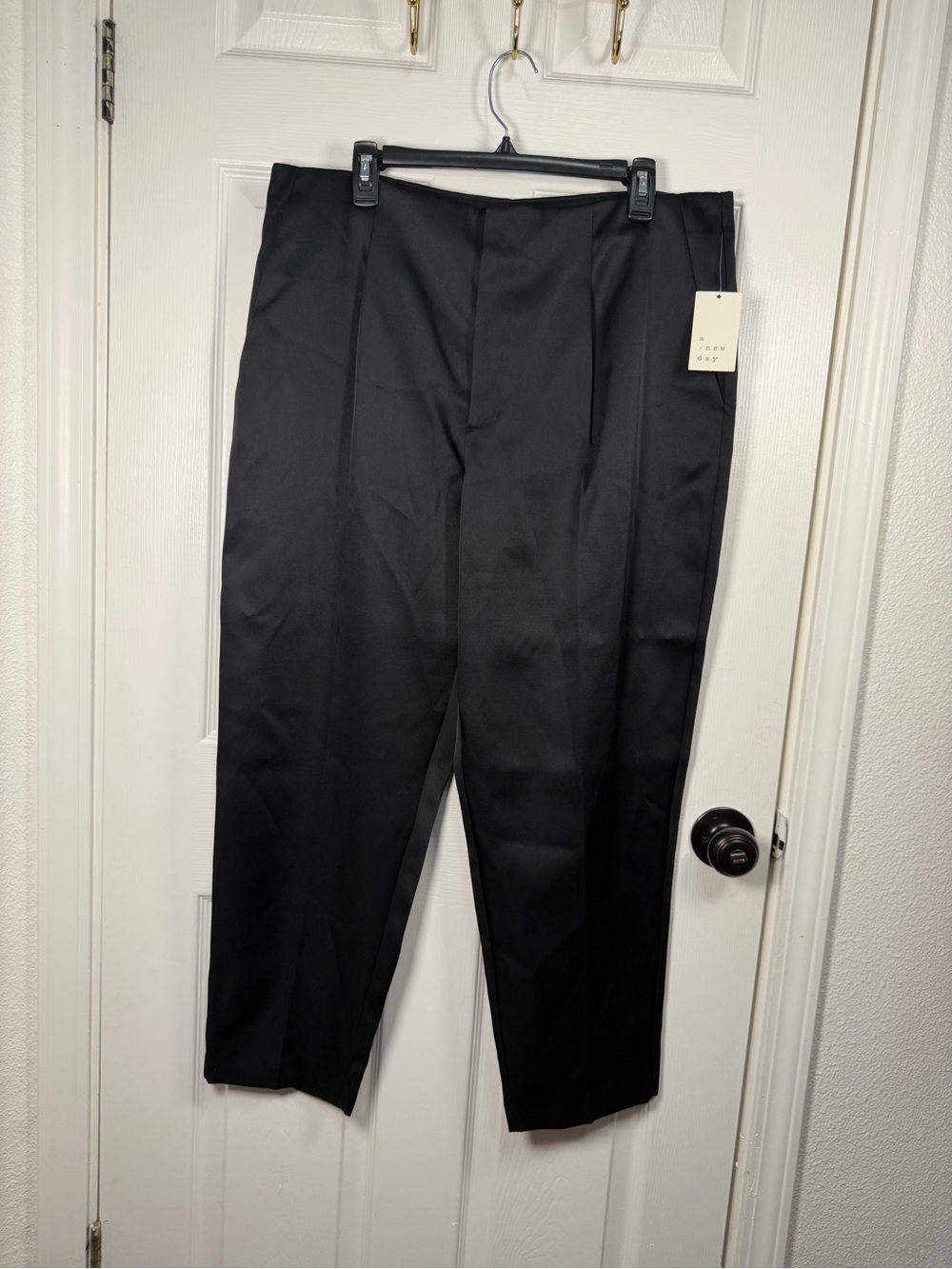 a new day Black Satin Dress Pants